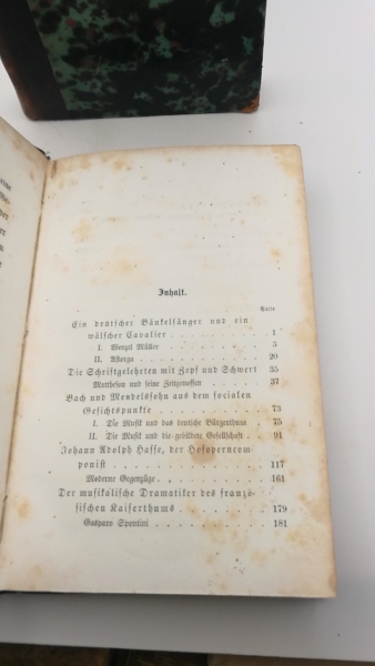 Riehl, W. H.: Musikaliscge Charakterköpfe. Erste und zweite Folge (=2 Bde) Ein kunstgeschichtkiches Skizzenbuch