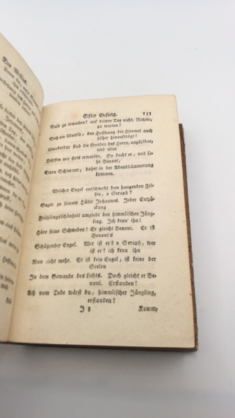 [Klopstock]: Der Messias. Dritter [3.] Band und Vierter [4.] Band (=2 Bände in 1 Buch)