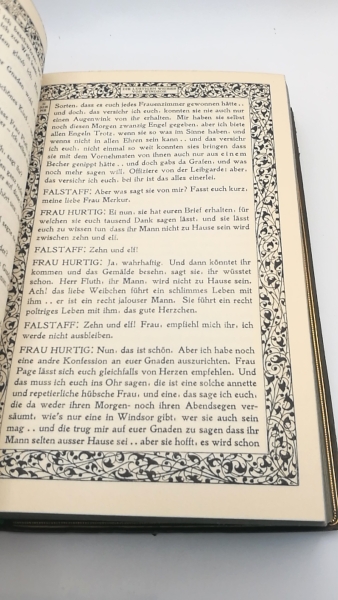 Gundolf, Friedrich (Hrgs.): Die lustigen Weiber von Windsor. Wile Lärm und Nichts. Ende gut, alles gut. Alles gut wie es euch gefällt. Shakespeare in Deutscher Sprache. VII. [7.] Band.