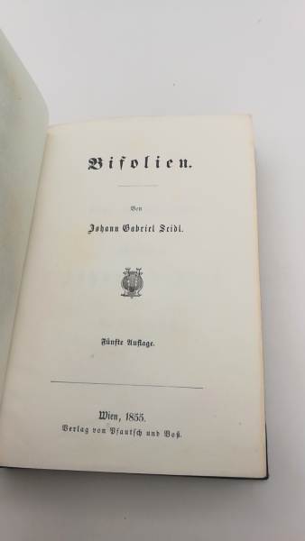 Seidl, Johann Gabriel: Bisolien