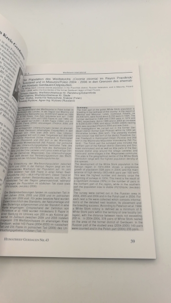 Heimatkreisgemeinschaft Gerdauer e.V. (Hrsg.): Heimatbrief Kreis Gerdauen Nr. 43 Juni 2009 Kultur in Ostpreußen. Menschen, Geschichte und Güter im Kreis Gerdauen