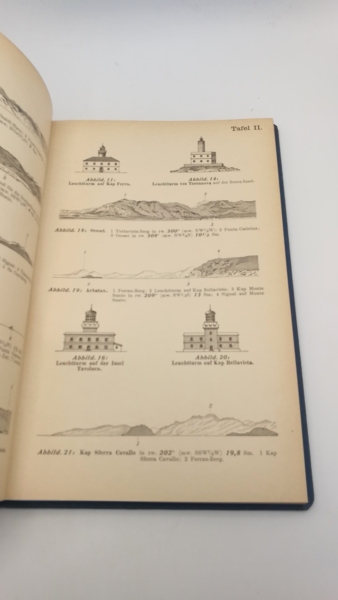 Reichs-Marine-Amt (Hrsg.): Segelhandbuch für das Mittelmeer. II. [2.] Teil: West- und Südküste Italiens, Sardinien und Sizilien. Beiheft / Erste [1.] bis fünfte [5.] Ergänzung / Nachtrag (=vollst.)