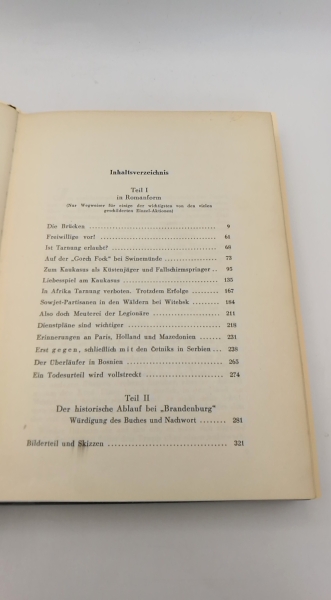 Kriegsheim, Herbert: Getarnt Getäuscht und doch Getreu. Band 3:  Die Division "Brandenburger". Deutsche Divisionen im Zweiten Weltkrieg. Bearbeitet nach Tagebuch-Aufzeichnungen