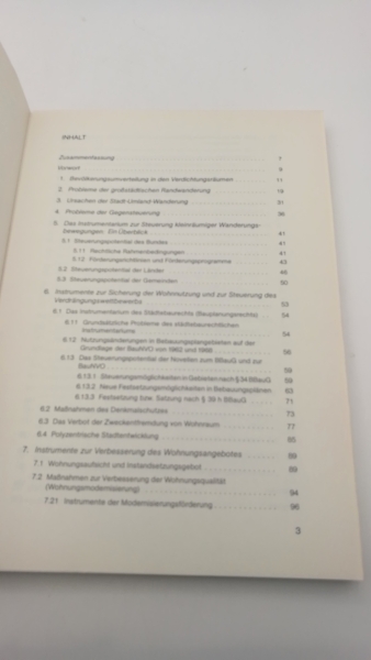 Heuer, Hans: Stadtflucht Instrumente zur Erhaltung der städtischen Wohnfunktion und zur Steuerung von Stadt-Umland-Wanderungen