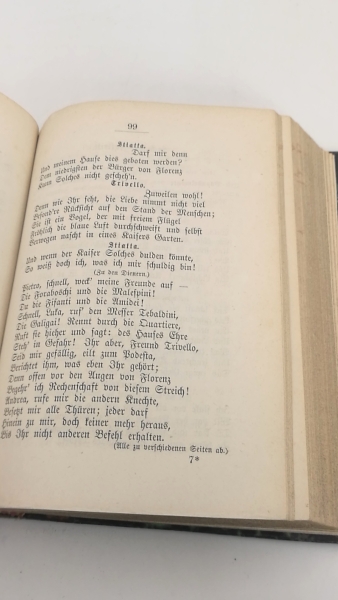 Mosen, Julius: Sämmtliche Werke. Dritter und Vierter (3.+4.) Band (=2 Bände in einem 1 Buch) 