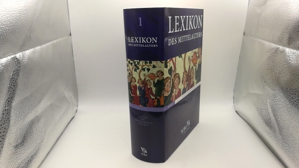 Bautier, Robert-Henri et. al.: Lexikon des Mittelalters. A - Z. Band 1 bis 9 + Mit Pinsel und Federkiel. Geschichte der Mittelalterlichen Buchmalerei = 10 Bände inkl. CD-Rom (diese ungeöffnet, unbenutzt).