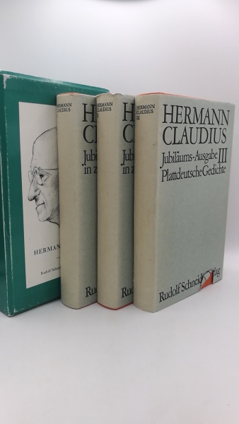 Claudius, Hermann: Jubiläums-Ausgabe. 3 Bände (=vollst.)