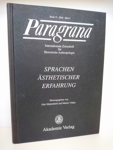 Mattenklott, Gert (Herausgeber): Sprachen ästhetischer Erfahrung 