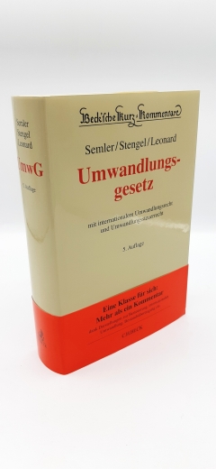 Semler, Johannes: Umwandlungsgesetz Mit internationalem Umwandlungsrecht mit Umwandlungssteuerrecht.