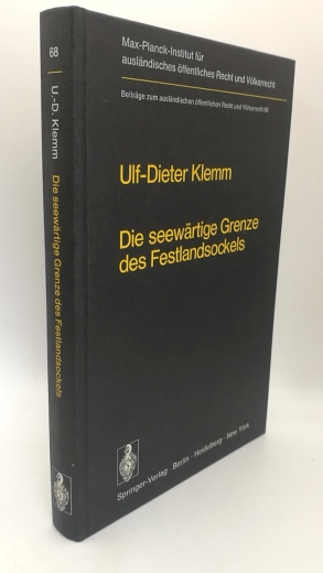 Klemm, Ulf-Dieter: Die seewärtige Grenze des Festlandsockels Geschichte, Entwicklung und lex lata eines seevölkerrechtlichen Grundproblems.