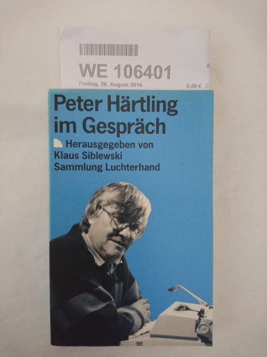 Siblewski (Hrsg.), Klaus: Peter Härtling im Gespräch