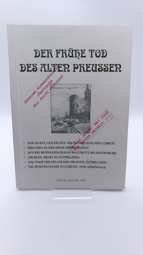 Bolinski, Kazimierz: Der frühe Tod des alten Preussen 