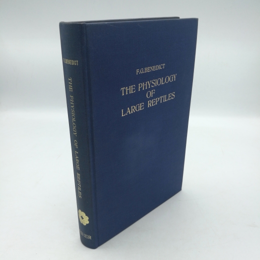 Benedict, Francis G., : The Physiology of Large Reptiles With special reference to the heat of snakes, tortoises, lizards and alligators