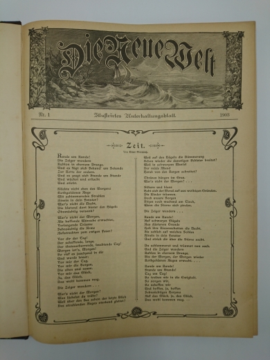 Salomon-Lessen, L.: Die Neue Welt 1903 Illustrierte Beilage für Wissenschaft, Belehrung und Unterhaltung