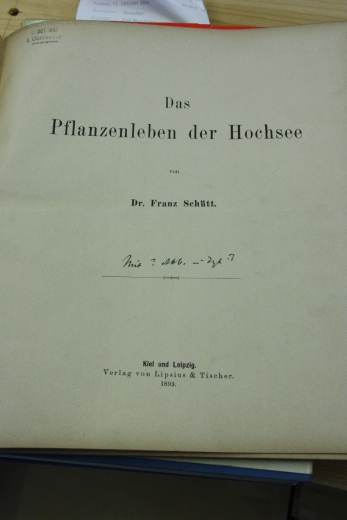 Schütt, Franz: Das Pflanzenleben der Hochsee  