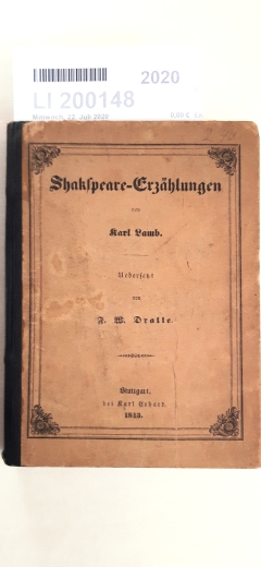 Lamb, Karl: Shakespeare-Erzählungen