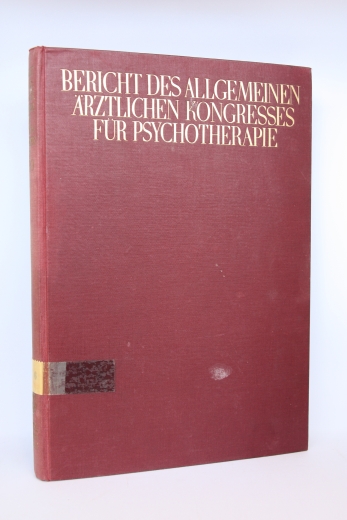Prof. Dr. E. Kretschmer / Dr. W. Cimbal: Bericht über den V. allgemeinen ärztlichen Kongress für Psychotherapie in Baden-Baden 26. bis 29. April 1930