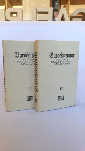 Zentralantiquariat der DDR (Hrgs.): Bibliographie zur Barockliteratur. Bibliotheca Societatis Teutonicae Saeculi XVI-XVIII. 2 Bände. Katalog der Büchersammlung der Deutschen Gesellschaft in Leipzig. Nach dem von Ernst Kroker bearbeiteten handschriftlichen