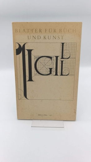 Rohse (Hrsg.), Otto: Sigill-Blätter für Buch und Kunst Heft 3 Folge 1