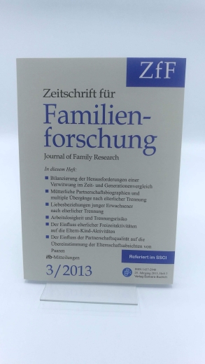 Bierschock (Red.), Kurt P.: Zeitschrift für Familienforschung 25. Jahrgang 2013 Heft 3