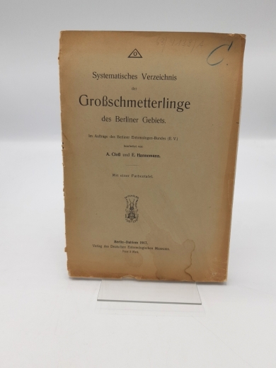 Cloß, A.: Systematisches Verzeichnis der Großschmetterlinge des Berliner Gebiets 