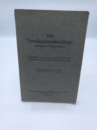 Dahm, C.: Die Grossschmetterlinge des linken Niederrheins. Verzeichnis der seit dem Jahre 1905 im links-niederrheinischen Gebiet aufgefundenen Arten.