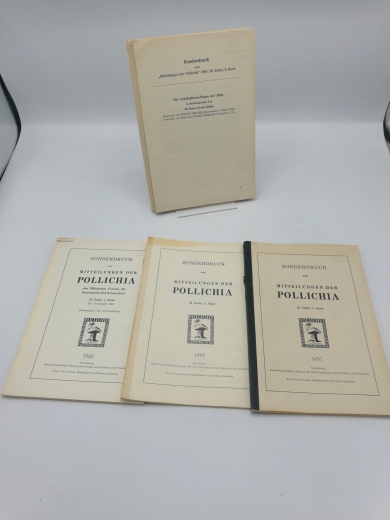 de Lattin, Gustav: Die Lepidopteren Fauna der Pfalz. I. + II. + III. Teil vollständig (4 Bände) Sonderdruck aus Mitteilungen der Pollichia. III. Reihe