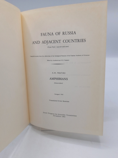 Nikol' skii, AM, : Fauna of Russia and adjacent countries: Amphibians 