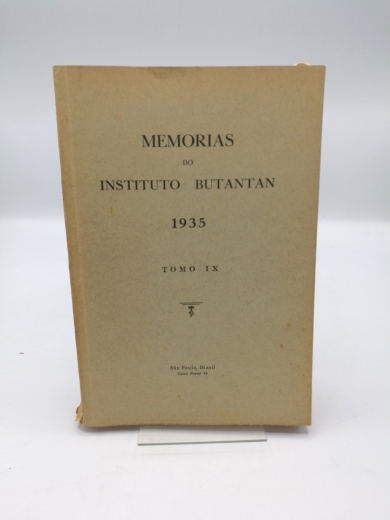 Collective: Memorias do Instituto Butantan 1935. Tome iX