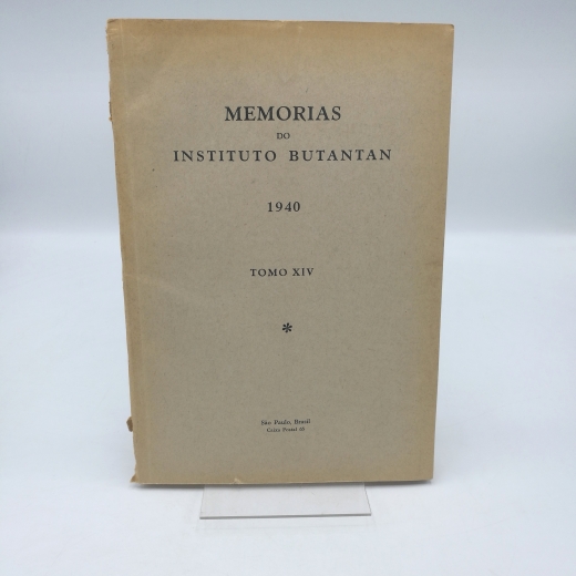 Instituto Butantan (Hrsg.): Memorias do Instituto Butantan. 1940. Tomo XIV