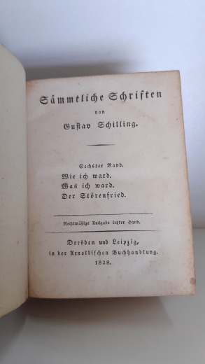 Schilling, Gustav: Sämtliche Schriften von Gustav Schilling. 6-8 Band.