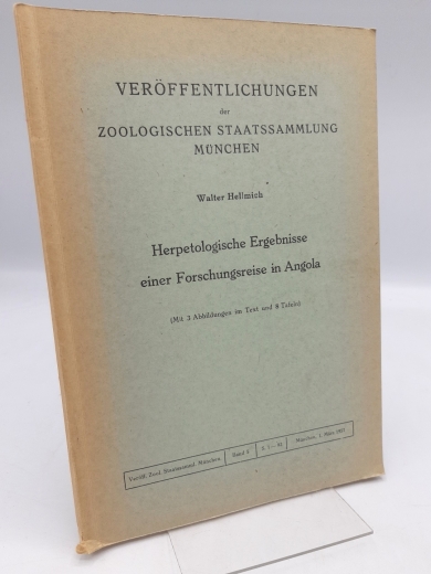 Hellmich, Walter: Herpetologische Ergebnisse einer Forschungsreise in Angola. Veröffentlichungen der Zoologischen Staatssammlung München 5,1.