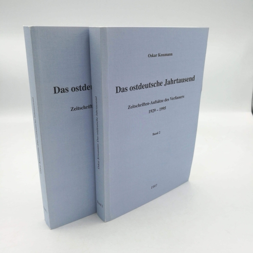 Kossmann, Oskar: Das ostdeutsche Jahrtausend Kossmann. 2 Bände