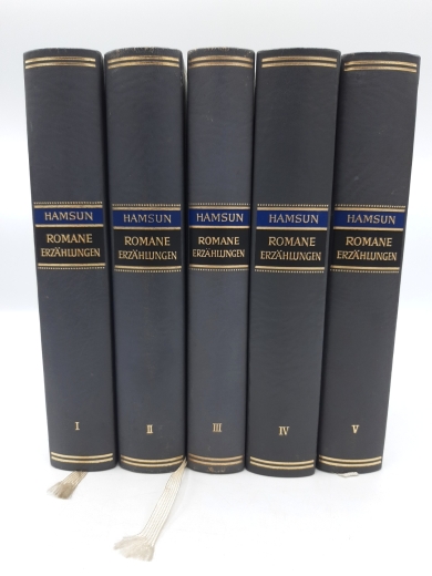 Hamsun, Knut: Knut Hamsun. Sämtliche Romane und Erzählungen. 5 Bände (=vollst.) Zum hundersten Geburtstag des Dichters