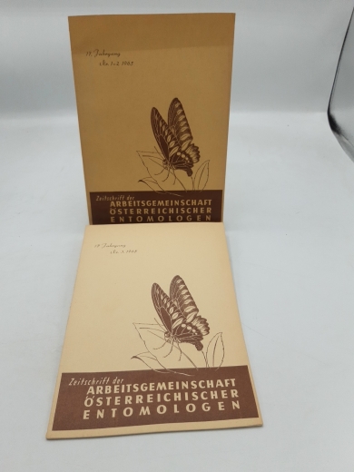 Österreichischer Entomologen (Hrsg.): 17 Jahrgang. Nr. 1-3 1965 Zeitschrift d. Arbeitsgemeinschaft Österreichischer Entomologen (=2 Hefte)