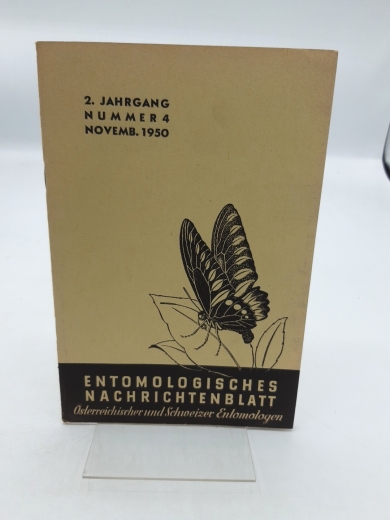 Österreichischer Entomologen (Hrsg.): 2. Jahrgang. Nr. 4 1950 Zeitschrift d. Arbeitsgemeinschaft Österreichischer Entomologen