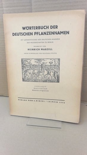 Marzell, Heinrich: Wörterbuch der Deutschen Pflanzennamen. Lieferung 17 (Band 2. Lieferung 8) Knautia-Ligustrum