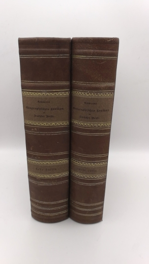 Neumann, Gustav: Geographisches Lexikon des Deutschen Reiches.  Erste und zweite Häfte (=2 Bände) 