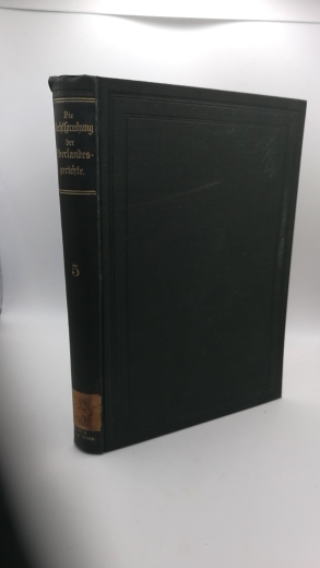 Mugdan / Falkmann, B. / R. (Hrsg.): Die Rechtsprechung der Oberlandesgerichte auf dem Gebiete des Zivilrechts. 5. Band 1902 (Zweites Halbjahr)