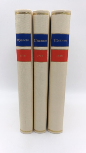 Schlegel, August Wilhelm und Friedrich: Athenaeum. 1798-1800 (3 Bände = vollst.)