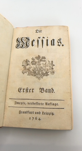 [Klopstock], [Friedrich Gottlieb]: Der Messias. Erster Band