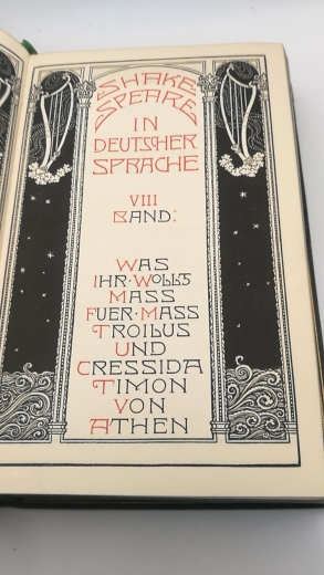 Gundolf, Friedrich (Hrgs.): Was ihr wollt. Mass für Mass. Troilus und Cressida. Timon von Athen. Shakespeare in Deutscher Sprache. VIII. [8.] Band.